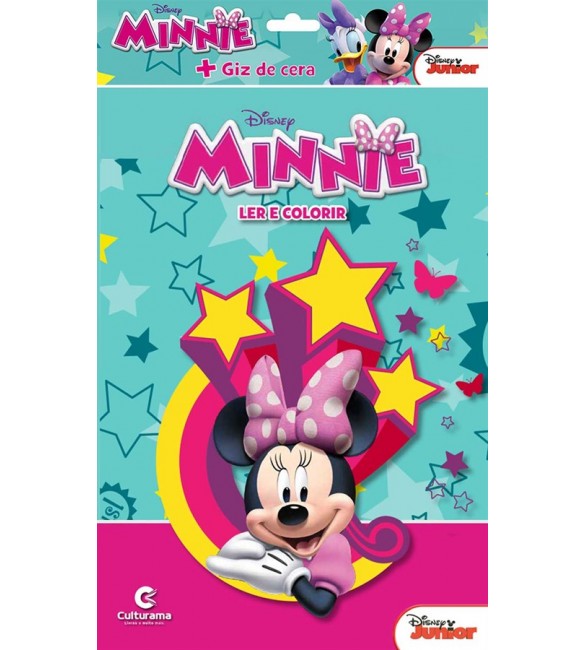 LIVRO Minnie DISNEY - LER E COLORIR + giz de cera