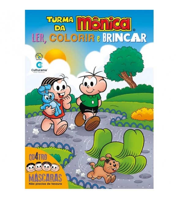 desenhos para colorir turma da monica e cebolinha lendo  Monica para  colorir, Desenho da monica, Turma da monica colorir