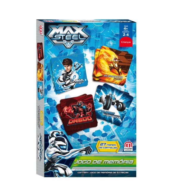 Jogo da memória Max Steel - Mattel - Larocas Baby